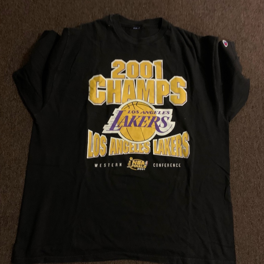 Vintage Los Angeles Lakers 2001 NBA Championship Mens Large Champion